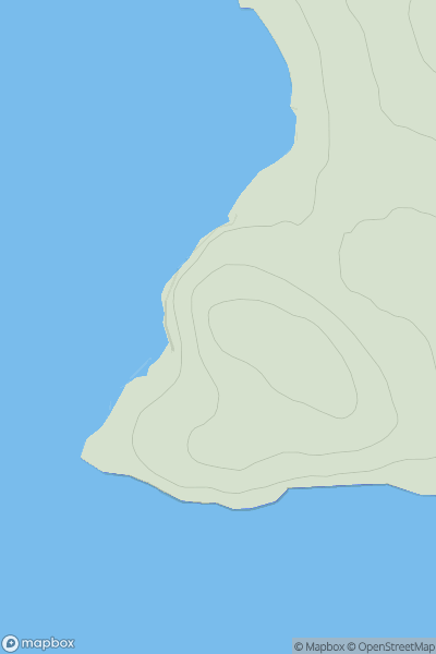 Thumbnail image for Cnoc na Croiche [Lochinver to Ullapool] showing contour plot for surrounding peak